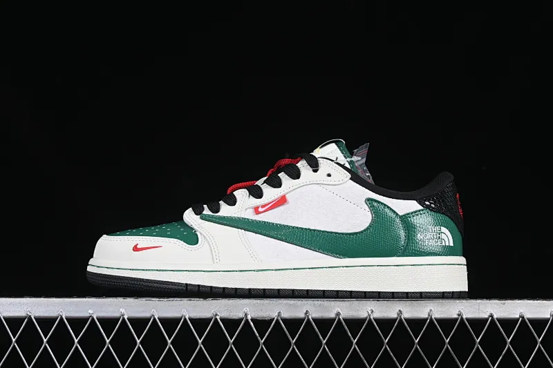 All categories Air Jordan Jordan series basketball shoes Air Jordan 1 Low High-end customized low-top sneakers Travis Scott x Fragment Design x Air Jordan 1 Low OG SP AJ1 Joe 1 North Face joint off-white green snake low-top cultural casual sneakers CH6336-021